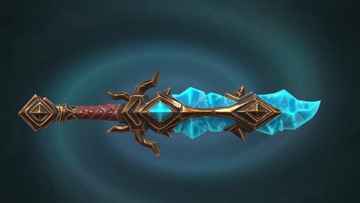 Stylized Sword WoW 3D Model