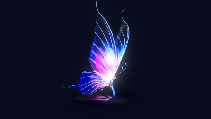 Mariposa LUZ 3D Model