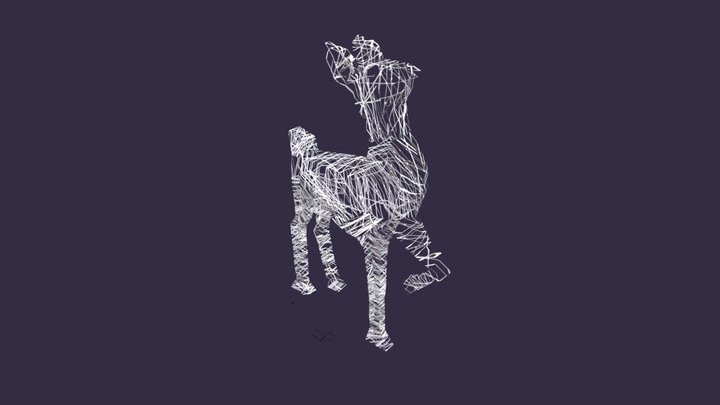 Christmas Reindeer Decoration 3D Model