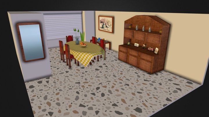 Espacio Isométrico - Interior 3D Model