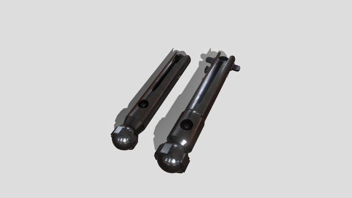 Ahsoka's Lightsabers 3D Model