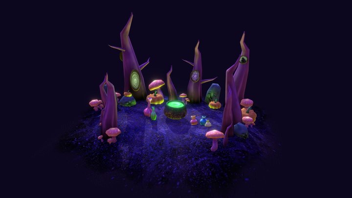 witch forest 3D Model
