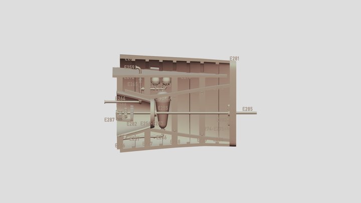 Ictineo Section E Numbers 3D Model