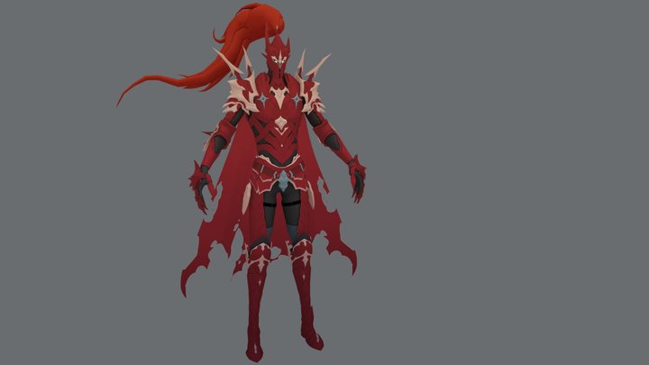Blood-Red Commander Igris 3D Model