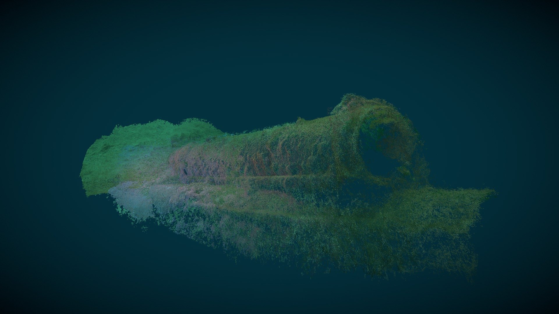 SUB WWII USS NEW YORK Shipwreck 3D Model