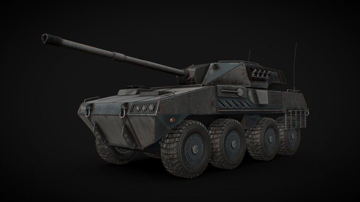 Battle Tank 3D Model