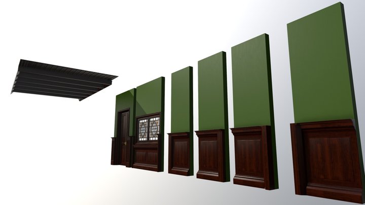 Classic Modular Walls Ceiling (fixed) 3D Model