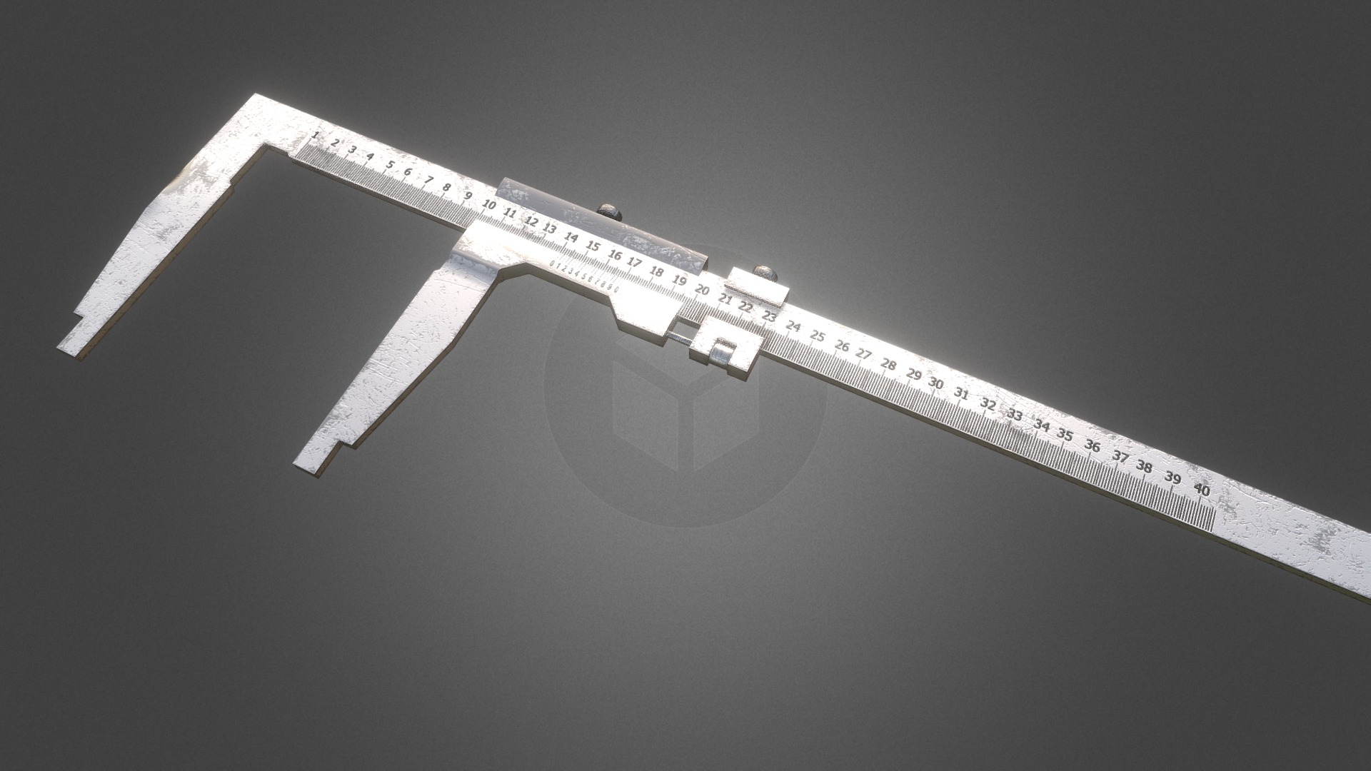 3D model working Caliper PBR - This is a 3D model of the working Caliper PBR. The 3D model is about a white and black satellite.
