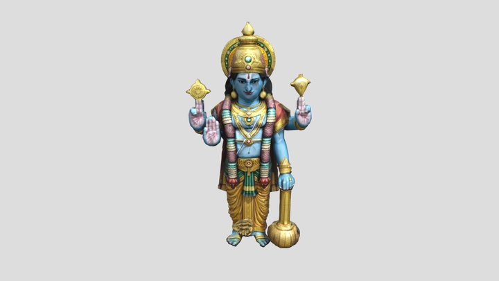 Naarayanar Statue 3D Model
