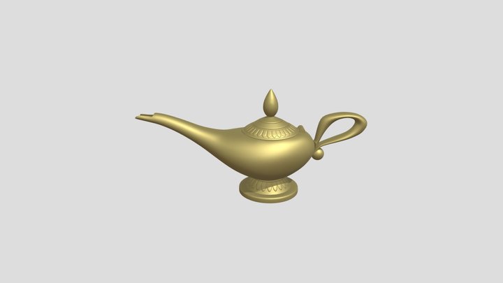 Aladdin_ Lamp 3D Model