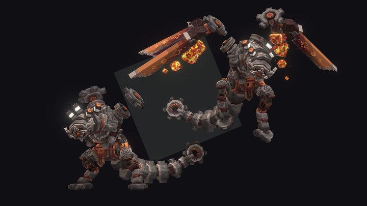 Ruin Drake: Earthguard & Skywatch 3D Model