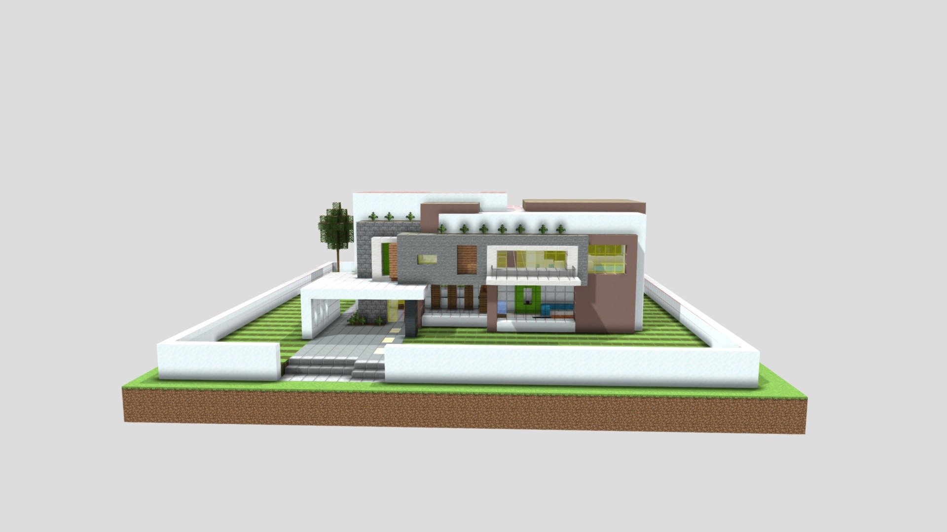 Minecraft Modern House - Download Free 3D model by jar (@jar9th ...