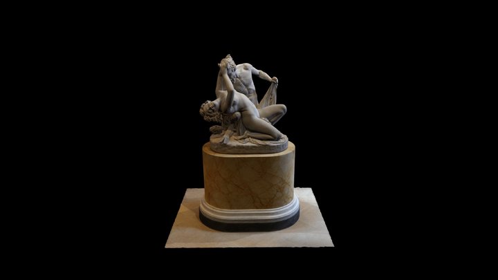 Sathyre and Bacchante - Louvre Museum 3D Model