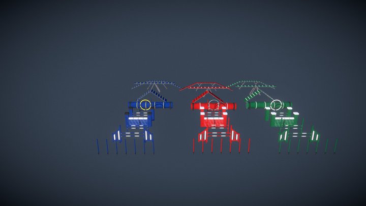 Dog Agility Pack 3D Model