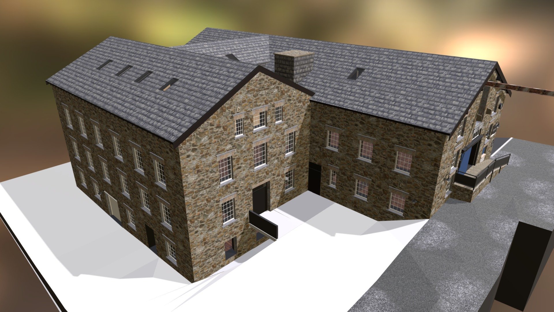 Farfield Mill Main (Mill 1) Sedbergh - 3D model by DeCypherz [88e909e ...