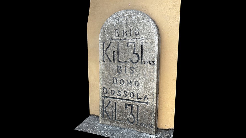 Milestone Brig-Simplon-Gondo-Domodossola km 31.…