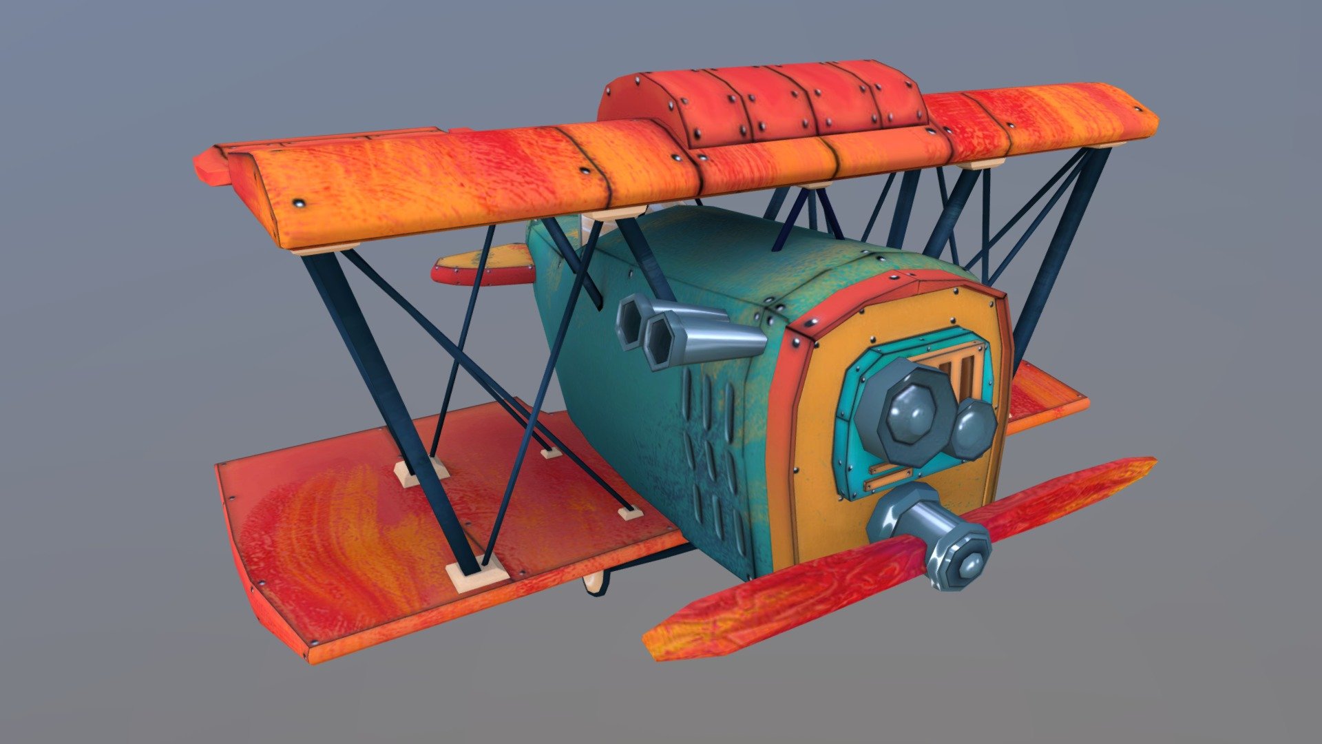 DAE Flying Circus : plane model - Download Free 3D model by March ...