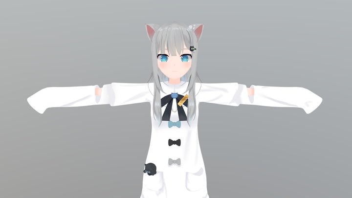 甘城なつき 3D Model