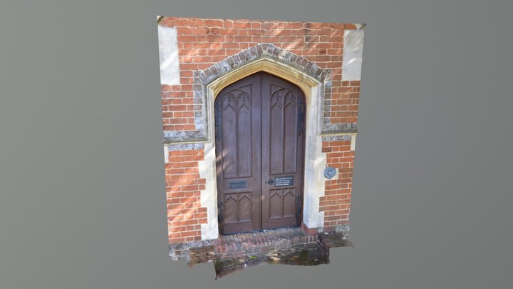 Old Whiteknights House Entrance Door 3D Model