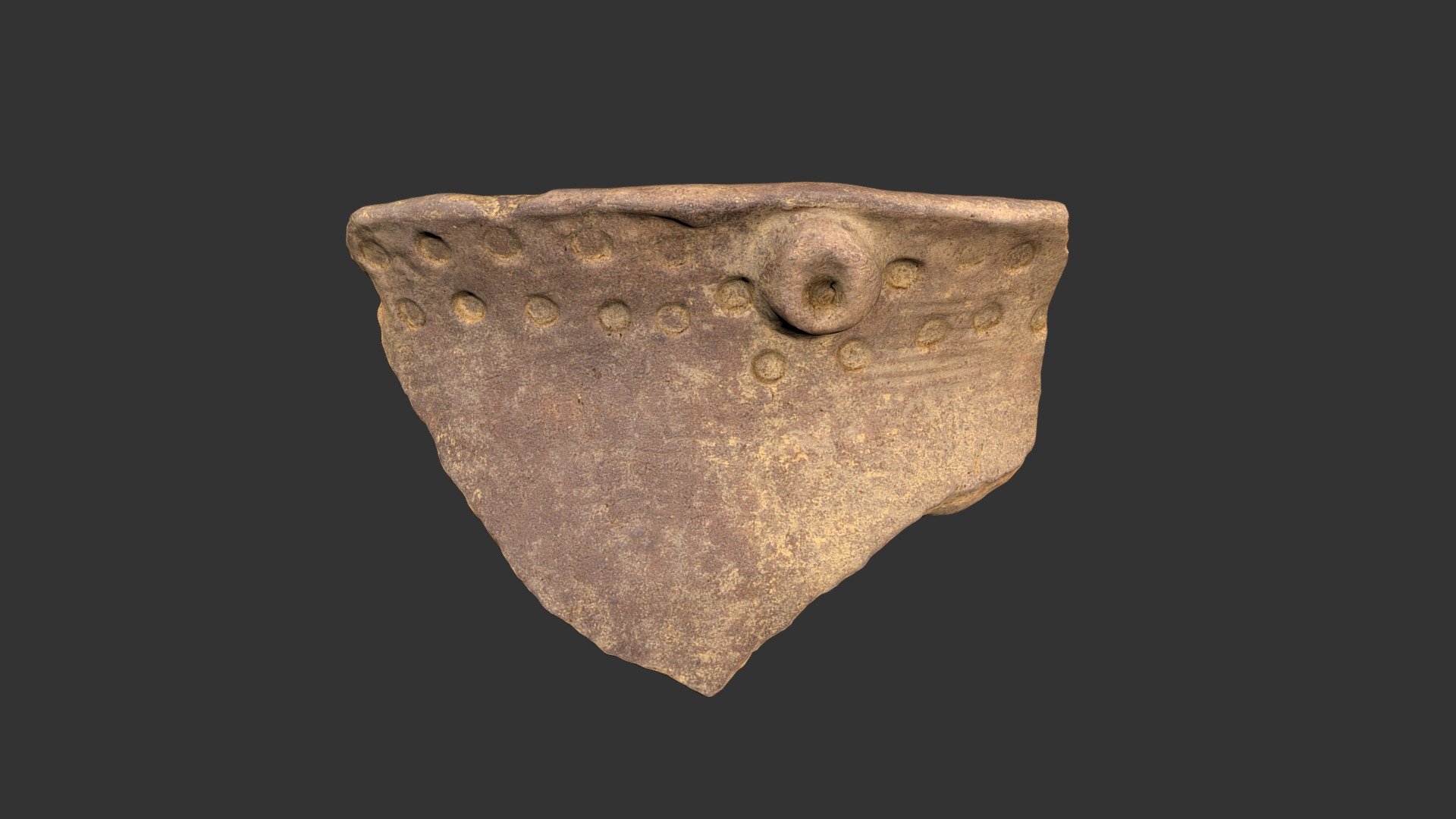 Pisgah Complicated Stamped Rimsherd (2094p4873)