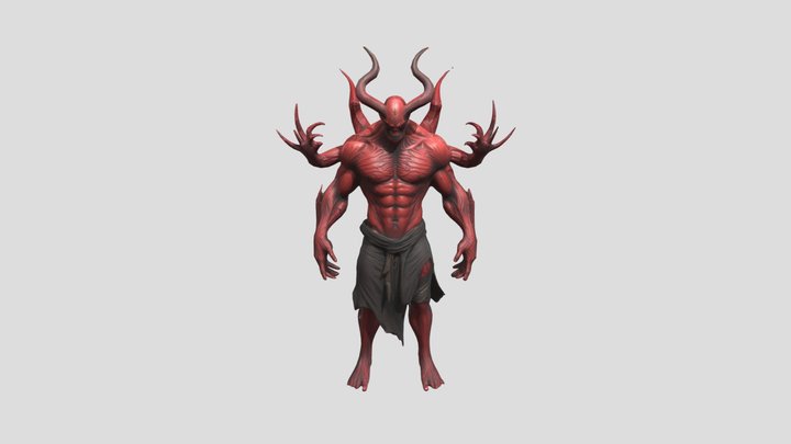 Demon Man 3D Model