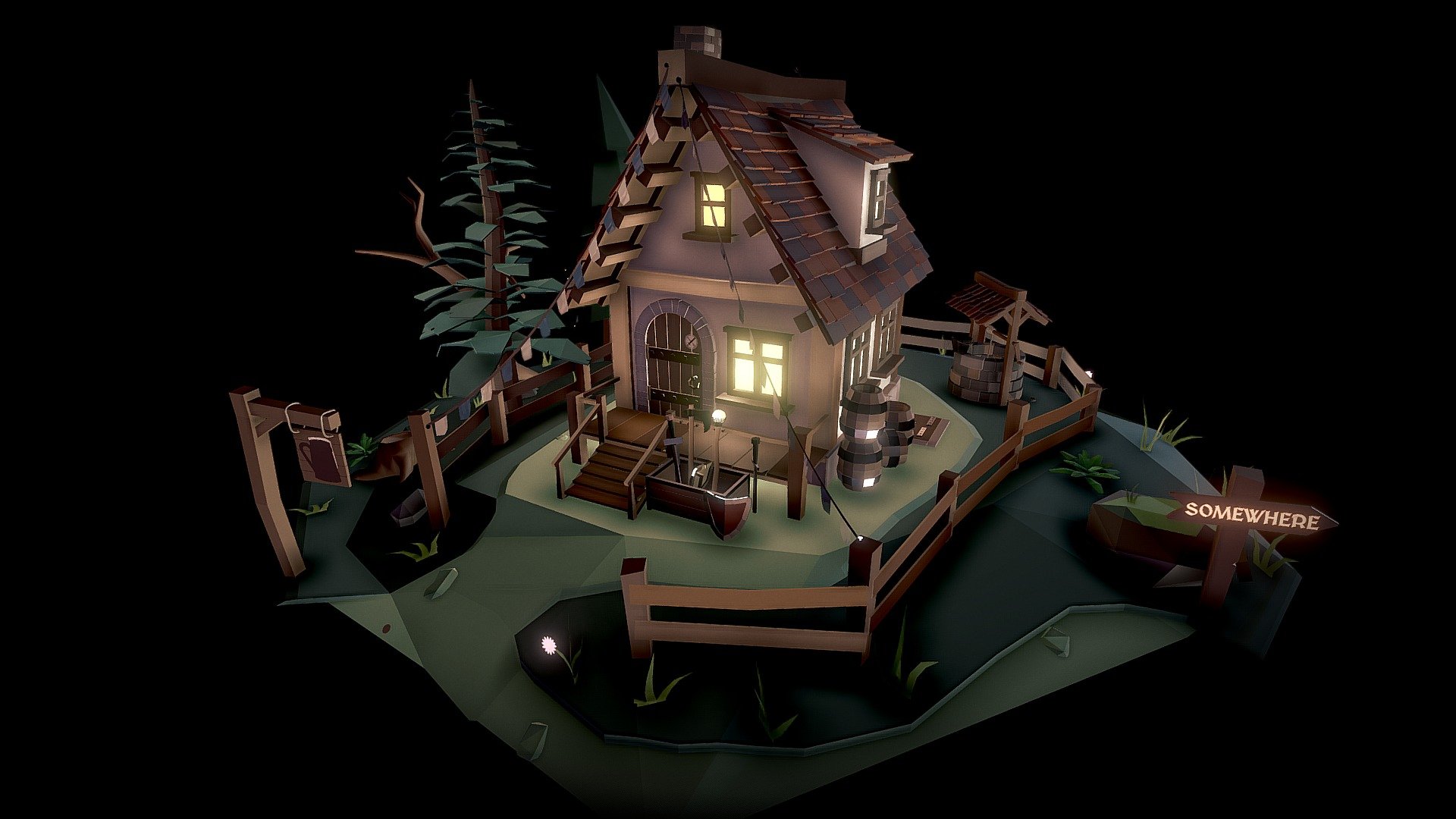 A light in the dark - 3D Editor Challenge