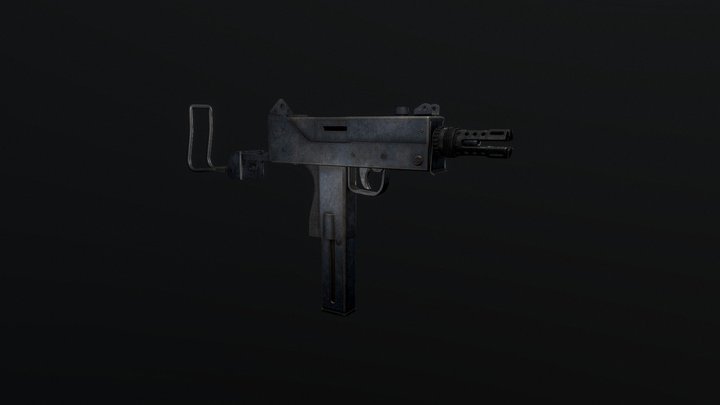 Realistic Mac10 / Exploded view animation 3D Model