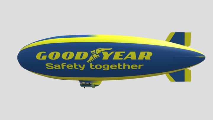 Goodyear blimp 3D Model