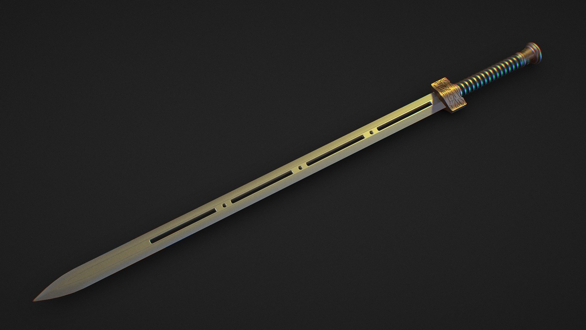 Chinese Sword Download Free 3D model by re1monsen [88ef5c7] Sketchfab