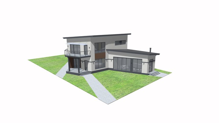 Дом на плитах 3D Model