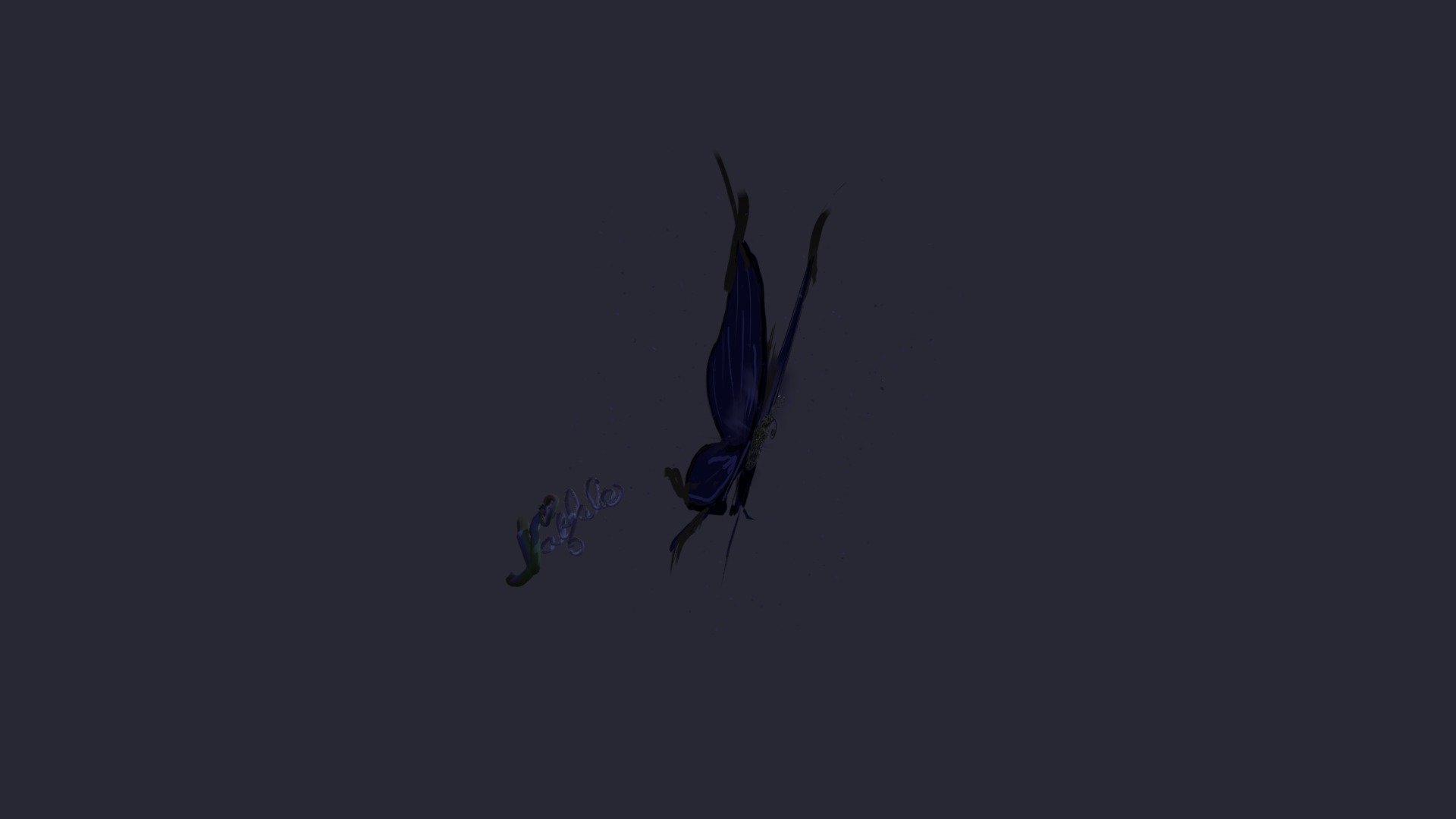 Papillon bleu