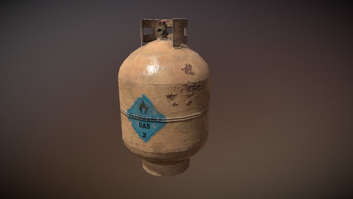 Propane Canister 3D Model