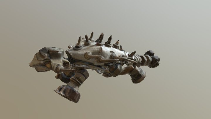 Steampunk ankylosaurus 3D Model