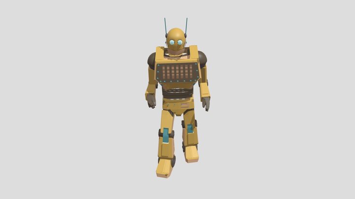 Robot GameDev Legend 3D Model