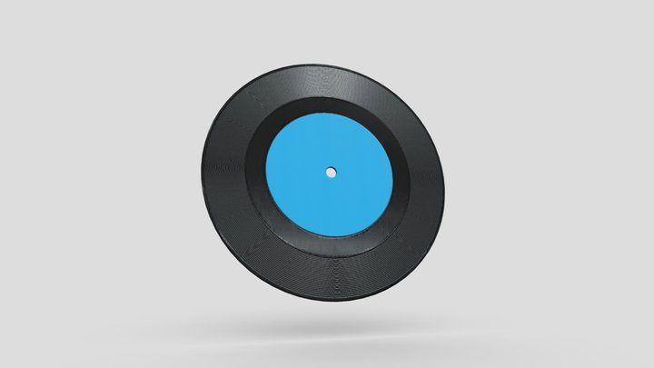 7″ Vinyl Record 2 3D Model