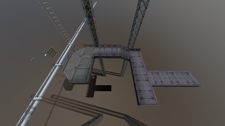 PS1 Platform Structure 3D Model