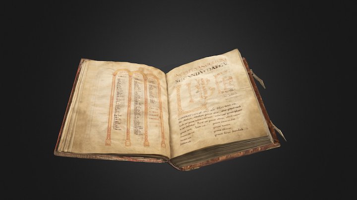 Open Book 3D Model