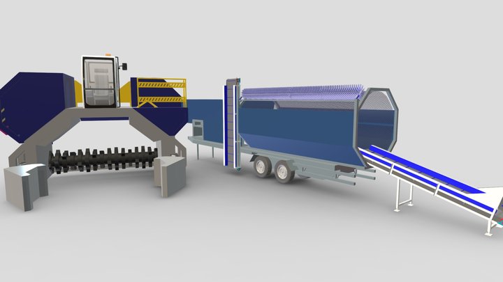 (2022) เครื่องจักรทำปุ๋ยหมัก 3D Model
