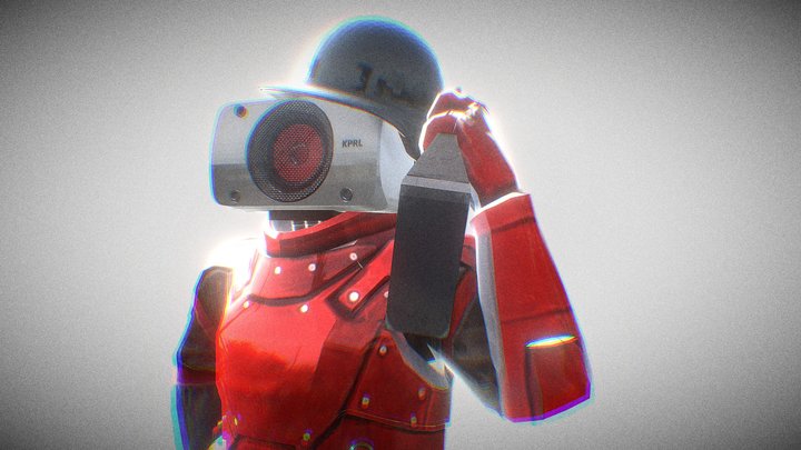 (Especial soldier)Nazi speakerman 3D Model