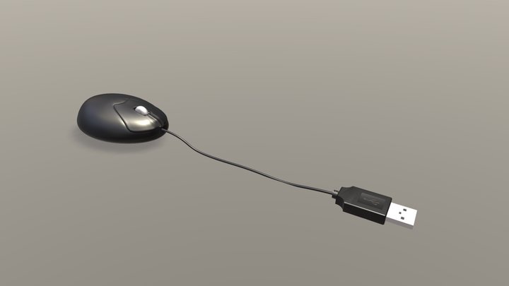 Minimalist USB Computer Mouse – Modello 3D gratuito STL