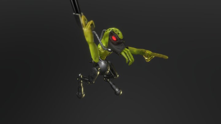 Oddworld Abe's oddysee Slig 3D Model