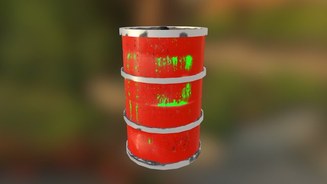 Barrel Texturing 3D Model