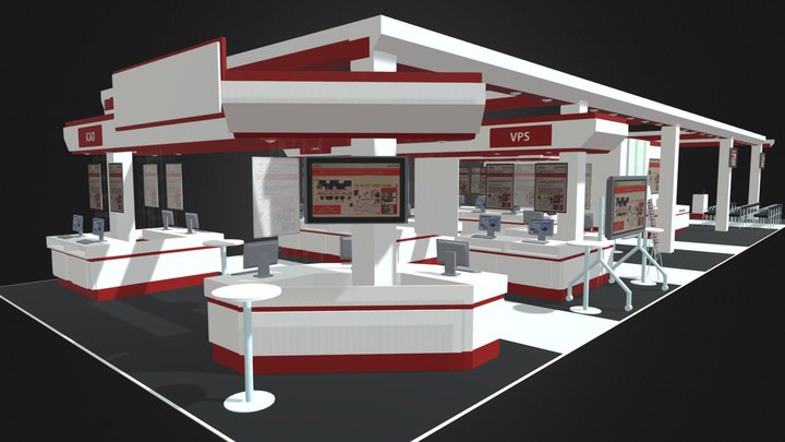 exhibition booth tamaya dip01 3D Model