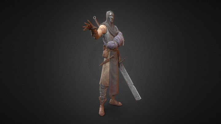 Guy in a mask 3D Model