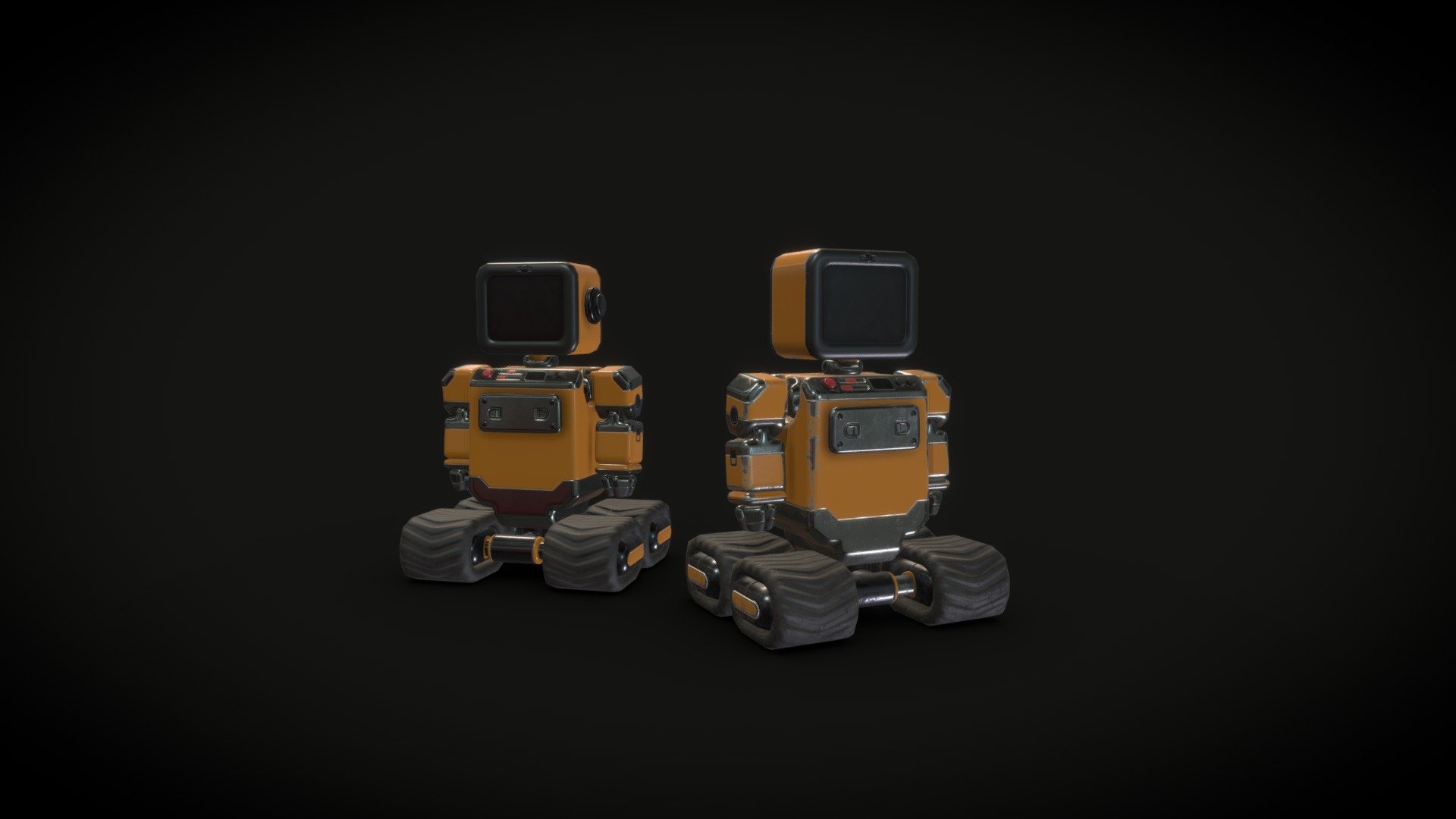 Industrial robot (orange version)