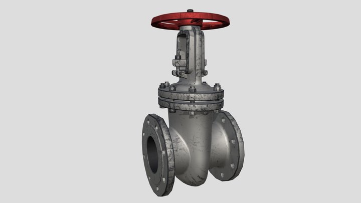 Steel Valve 3D Model