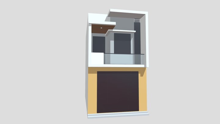 Low Poly Vietnamese Urban House [Game Ready]
