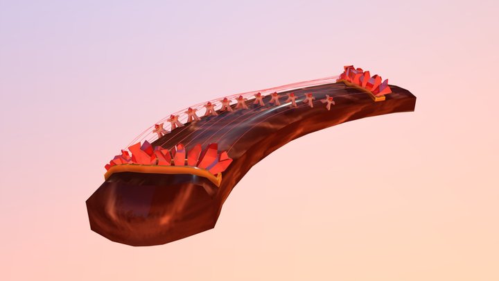 Koto magique 3D Model