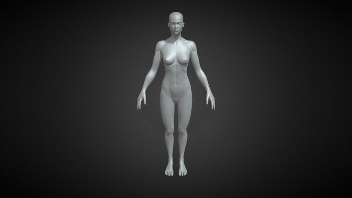 human female body 3D Model