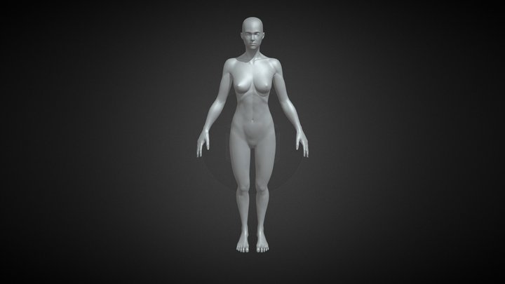 human female body 3D Model